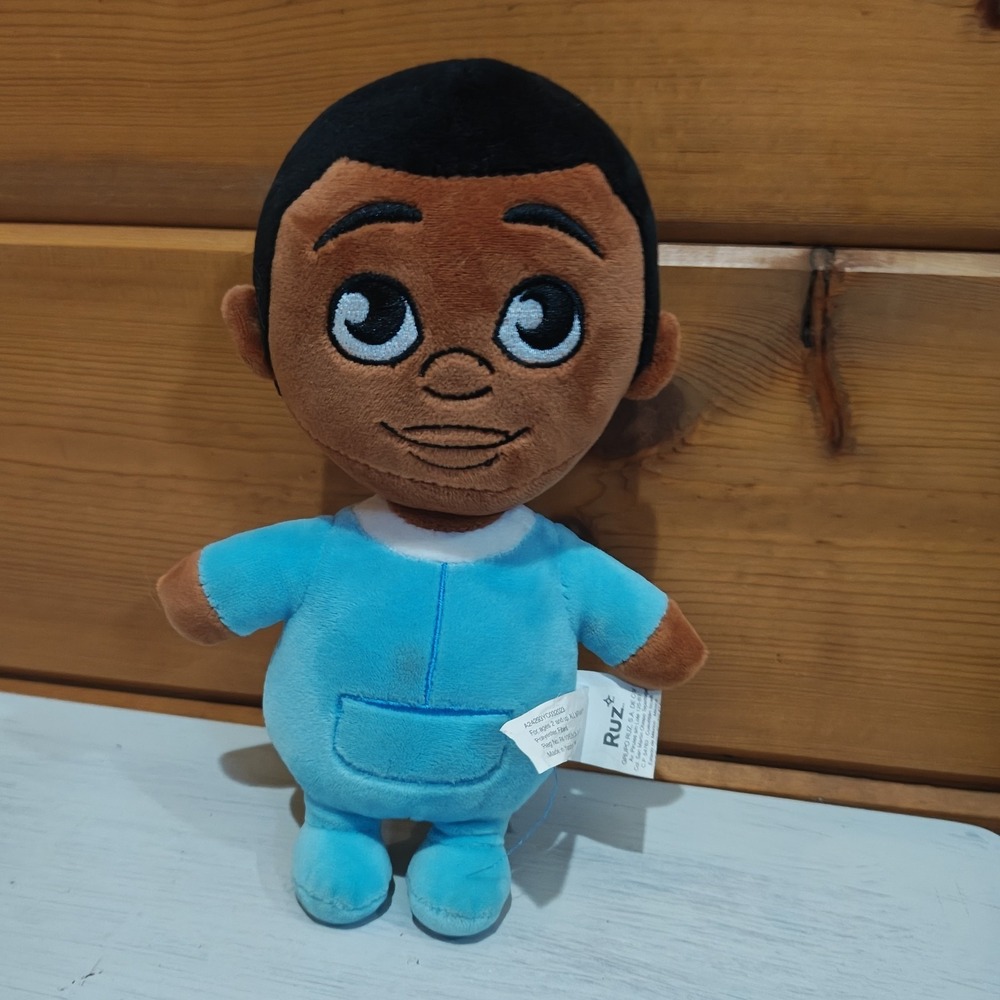 Black Paper Party Christmas, Boy 9 inch‎ Tall Plush, Blue D22